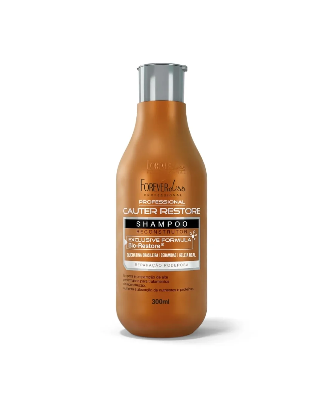 Foto padrão do shampoo Cauter Restore no catálogo da Forever Liss