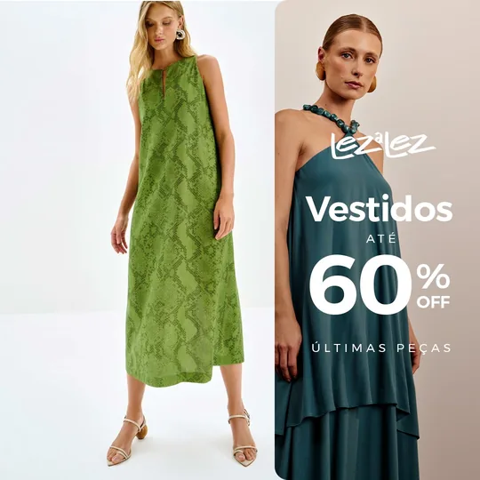Moldura Vestidos até 60% OFF da Lez a Lez aplicada ao vestido midi de linho